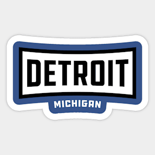 Detroit, Michigan Sticker